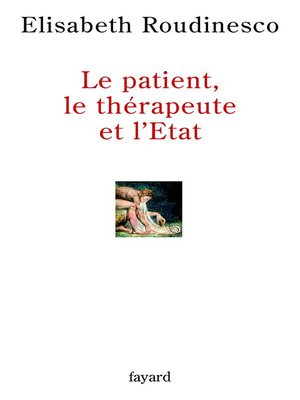 cover image of Le patient, le thérapeute et l'Etat